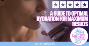 Blog Feature Hydration stay hydrated electrolytes sweat fitness training ems training conduction hydration
