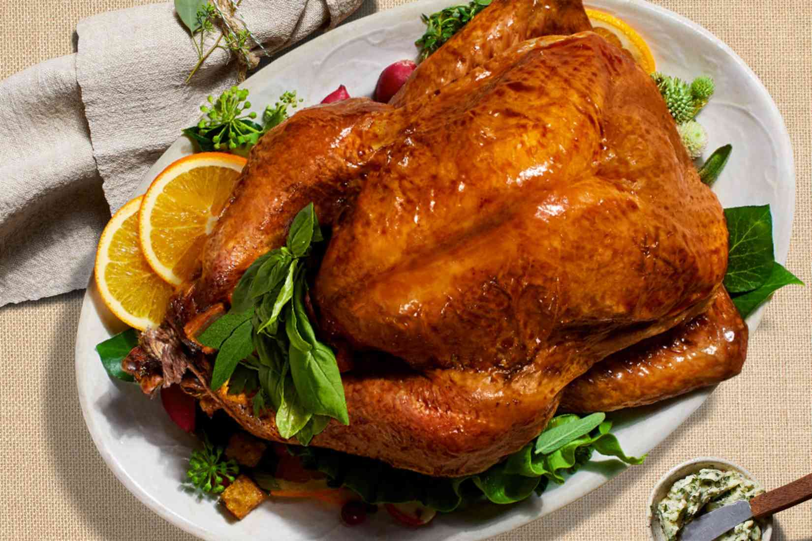 RoastedTurkeyrubbedwithGarlicandHerbButter Feel Electric EMS