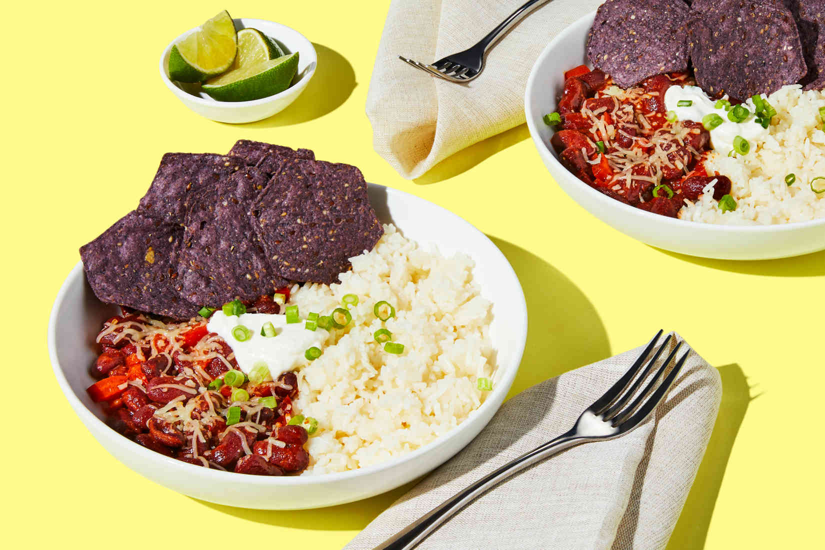 Smoky-BBQ-Bean-Rice-Bowls-with-Monterey-Jack-Sour-Cream-Tortilla-Chips ...