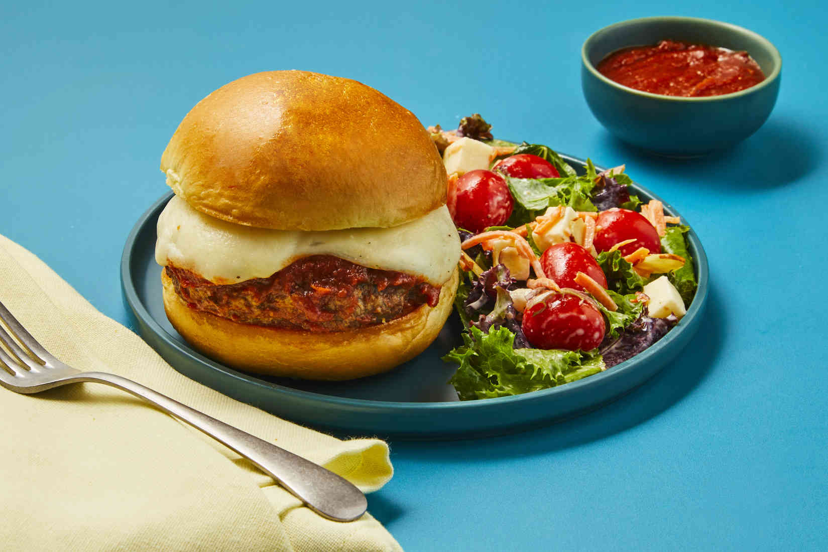 Meatball-Burgers-with-Fresh-Mozzarella-Elevated-Dinners-Impressively ...